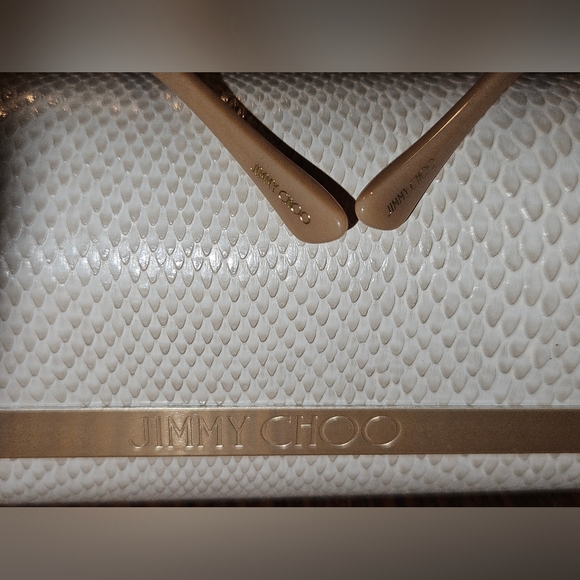 JIMMY CHOO Birdie Womens Sunglasses Gold Size 60 - Picture 6 of 6